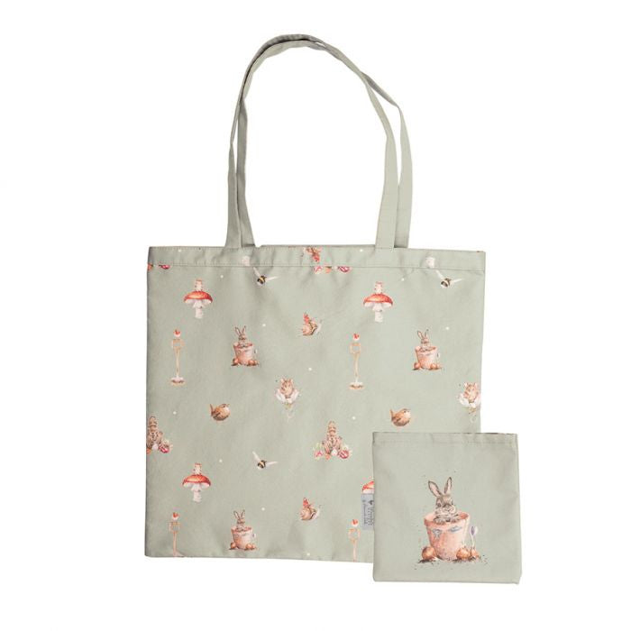 'Garden Friends' Rabbit Foldable Shopping Bag by Wrendale Designs