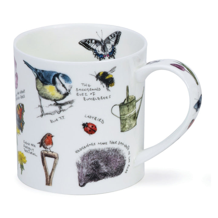 Fine bone china Dunoon Orkney Country Notebook mug - Garden Notebook