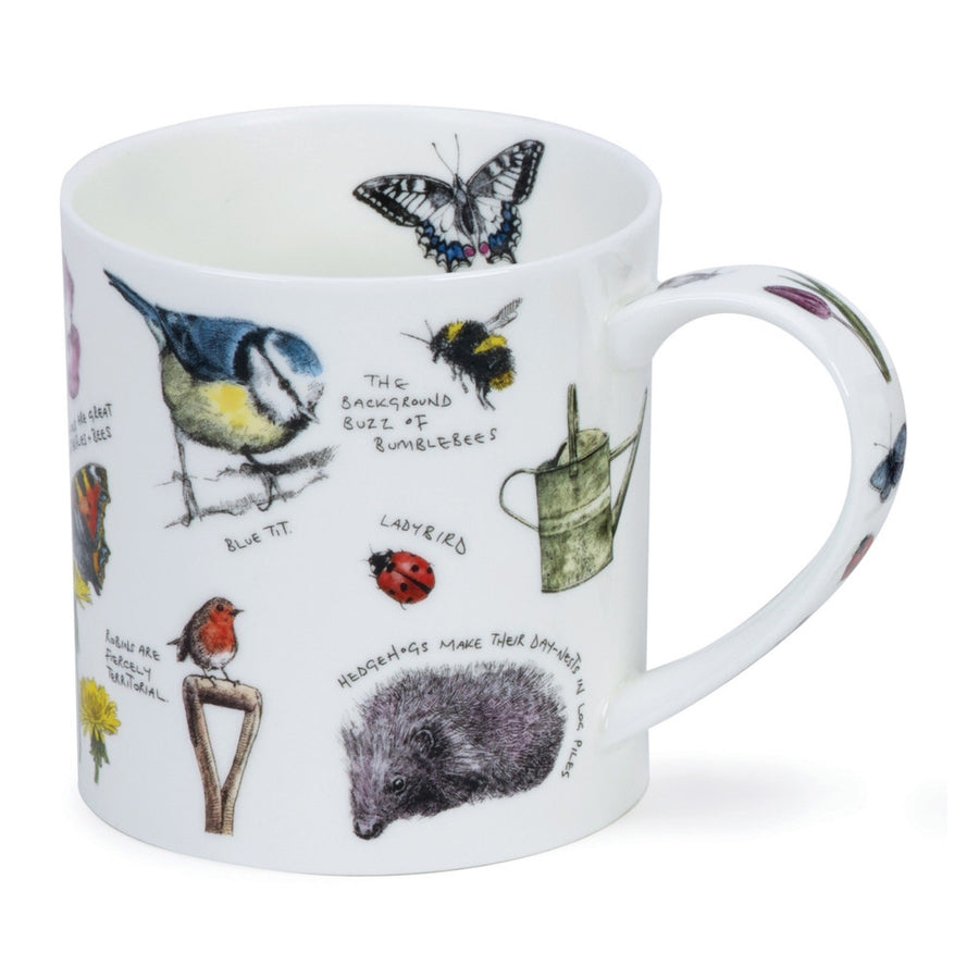 Fine bone china Dunoon Orkney Country Notebook mug - Garden Notebook
