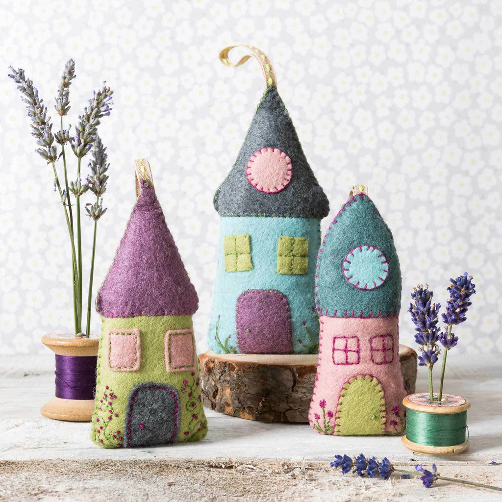 Lavender Houses Wool Mix Felt Craft Kit by Corinne Lapierre