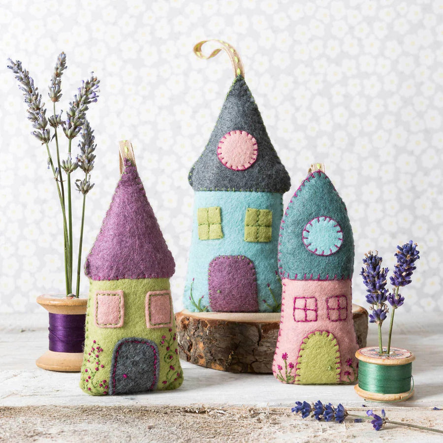 Lavender Houses Wool Mix Felt Craft Kit by Corinne Lapierre