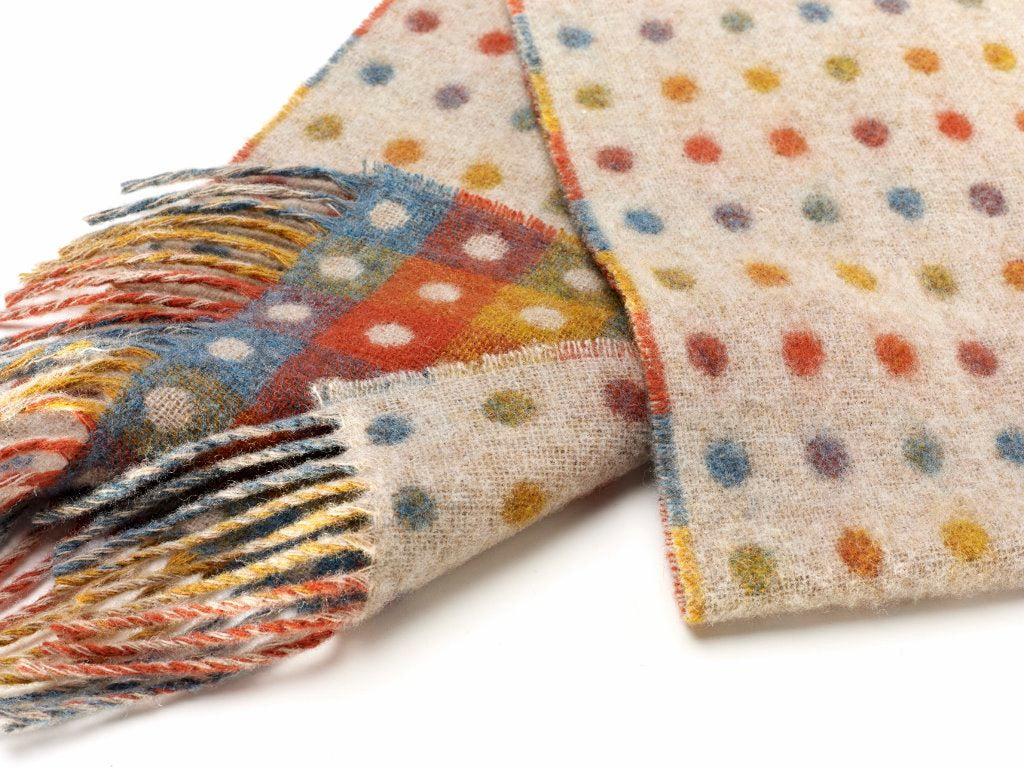 Spot Check Merino Lambswool multi beige by Bronte Moon.