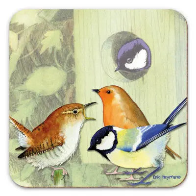 British Birds1 Coaster by Emma Ball