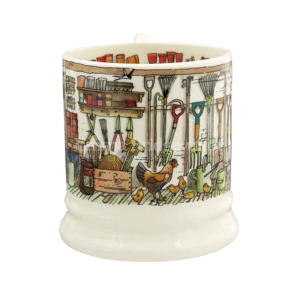 Potting Shed 1/2 pint mug from Emma Bridgewater. Made in England.