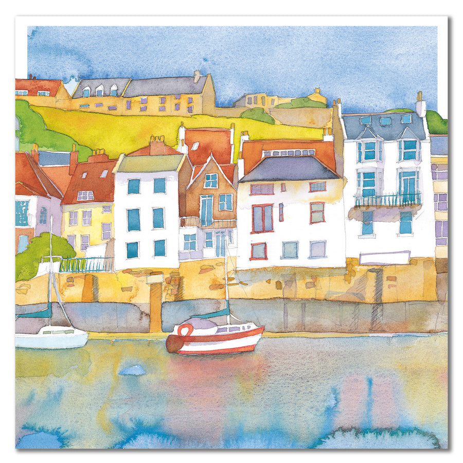 Coastal Retreat Greetings Card by Emma Ball.