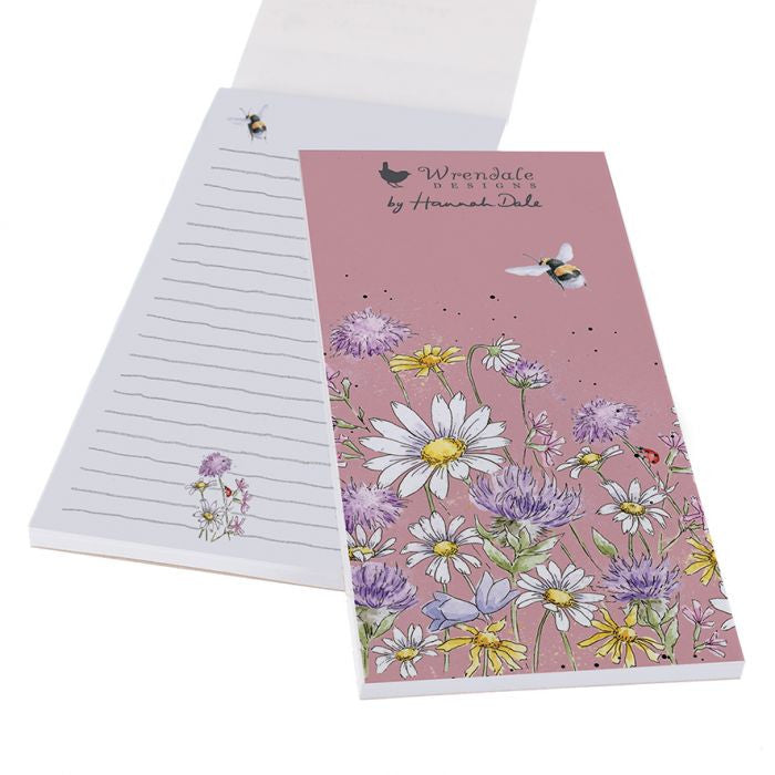 'Just Bee-Cause' Bee Shopping List Pad by Hannah Dale for Wrendale Designs.