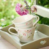 Susie Watson pottery Echinacea Conical Mug. 