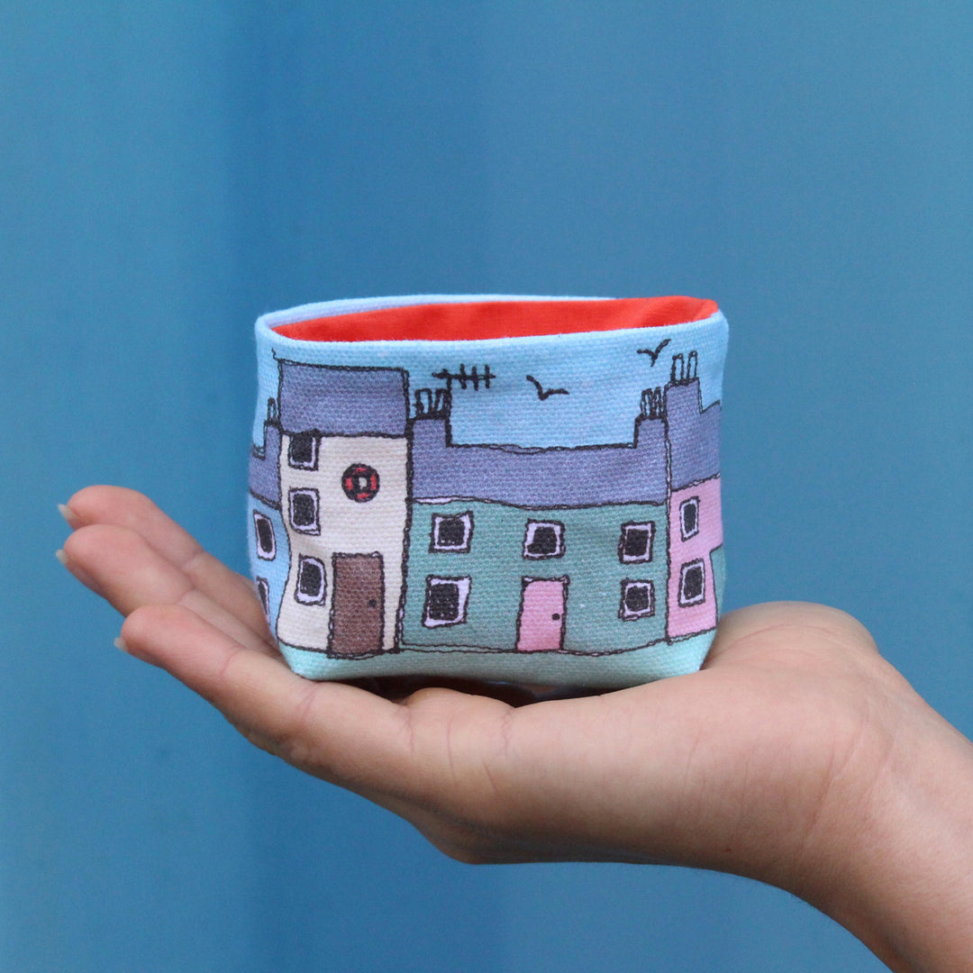 Cornish Cottages Mini Pot Sewing Project by Poppy Treffry.