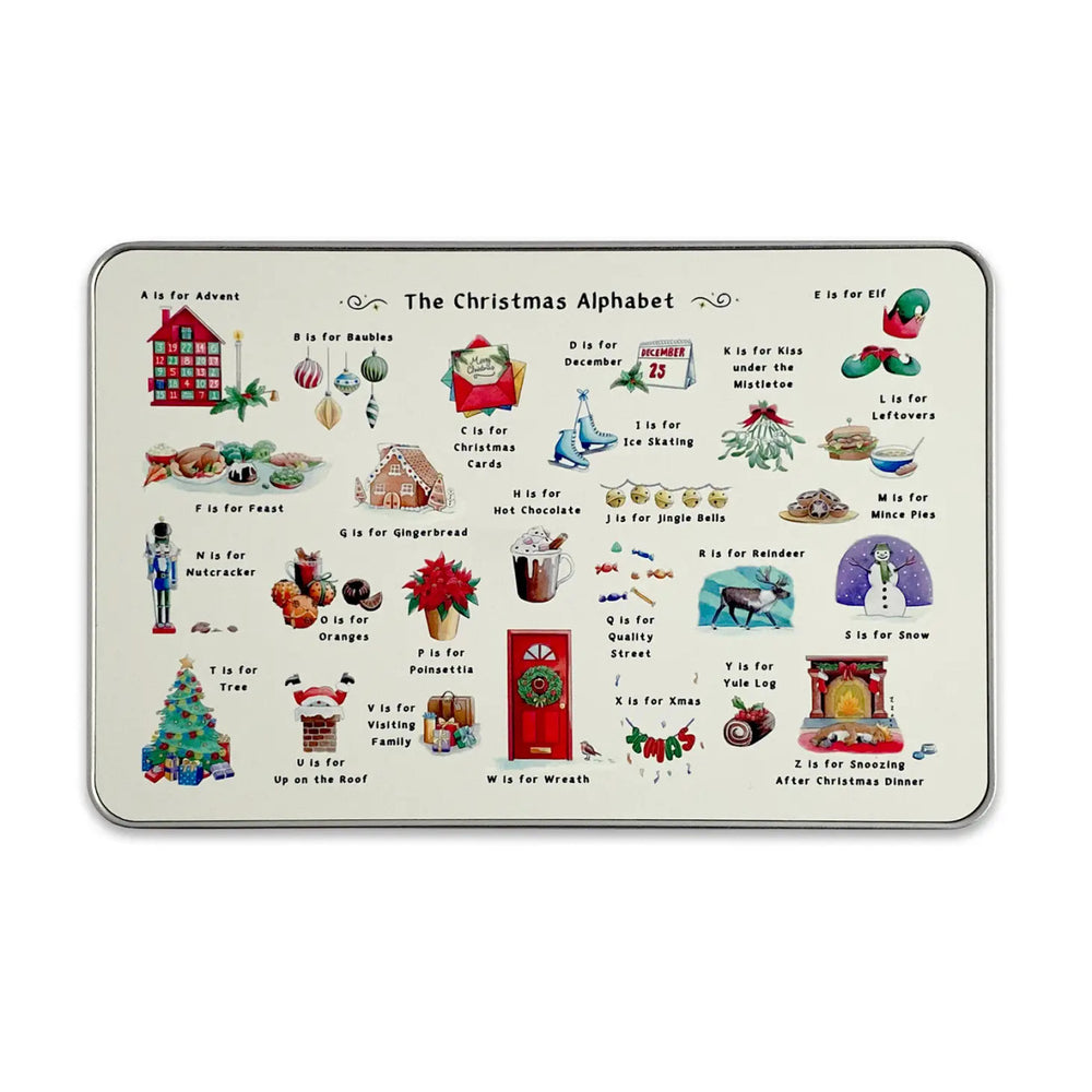 The Christmas Alphabet Storage Tin