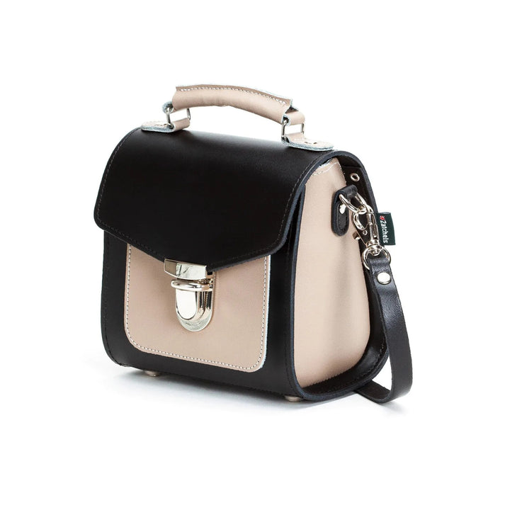 Handmade Leather Sugarcube Plus Handbag in Cafe Noir by Zatchels.