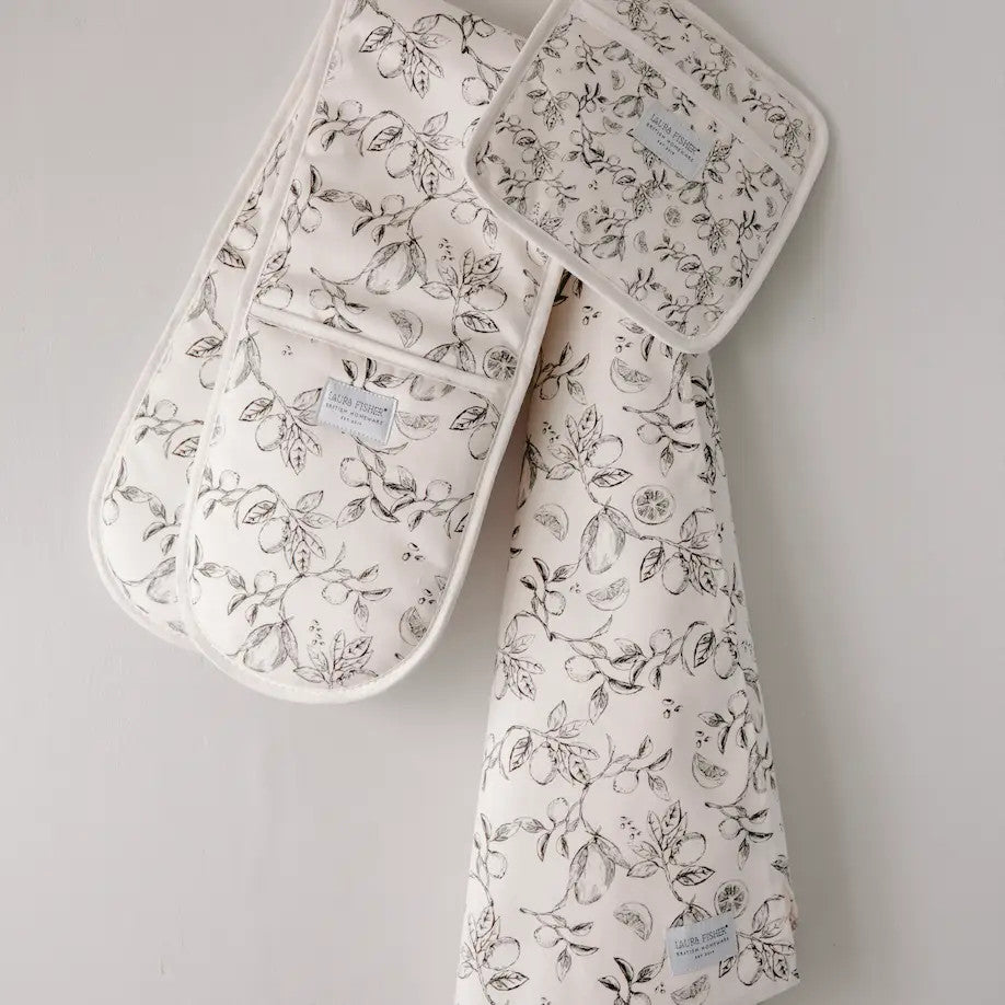 Lime & Mango Botanical Double Oven Glove