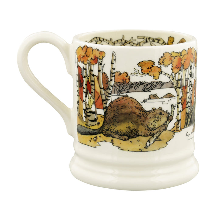 Emma Bridgewater Beavers Half Pint Mug. 