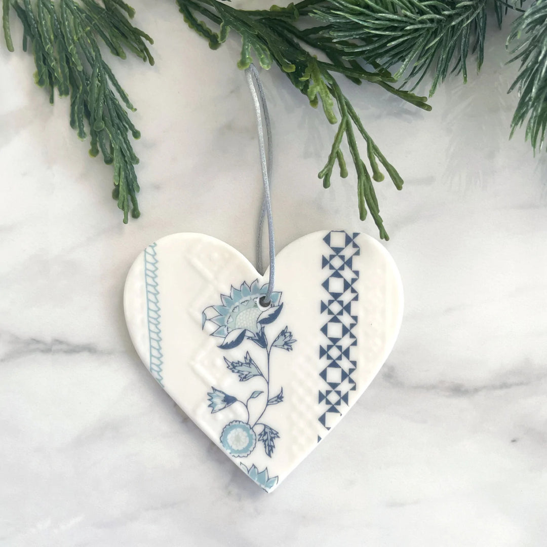 Alex Allday Jasmine Ceramic Heart Decoration