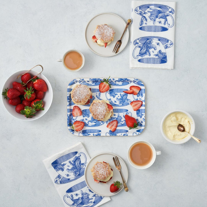 Thornback & Peel Tea Cup 100% Cotton Napkins - Set of 4