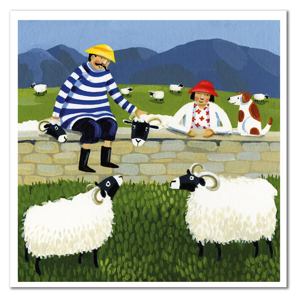 Scottish Sheep Greetings Card