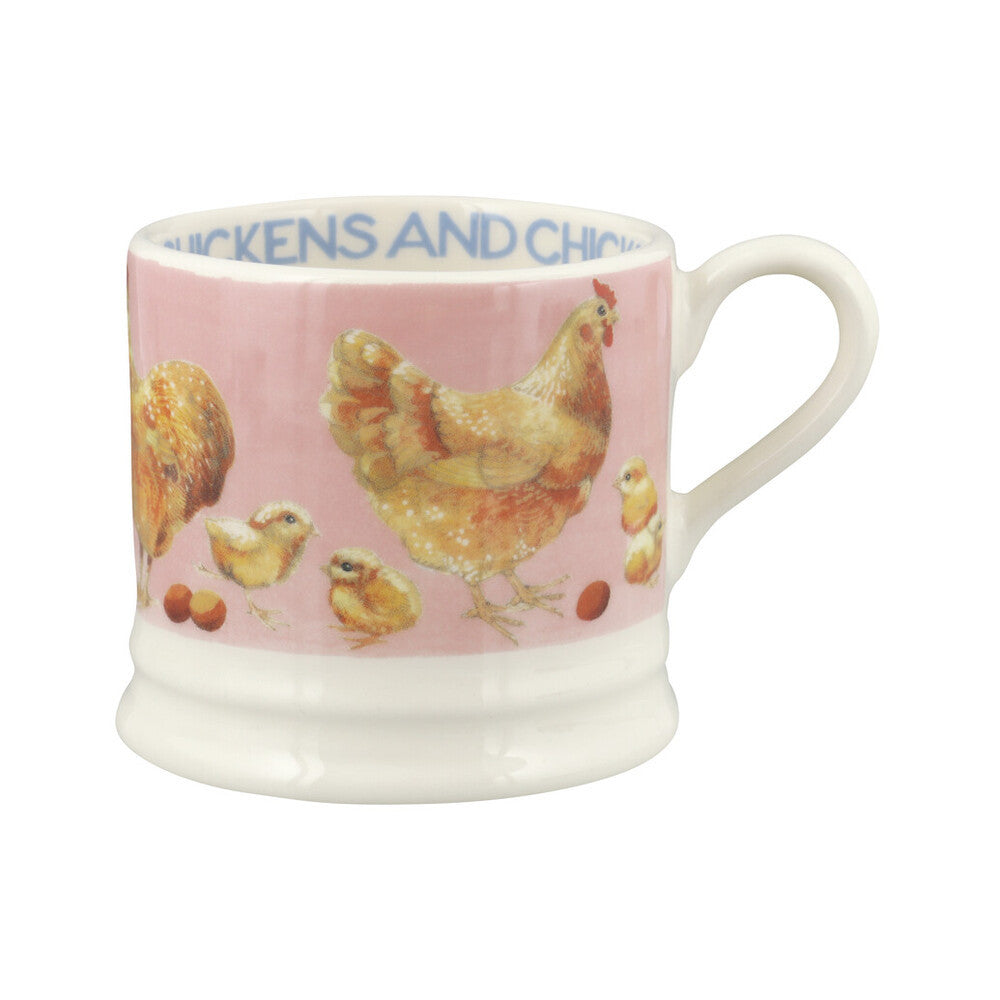 Emma Bridgewater Chickens & Chicks small mug. Handmade in England.