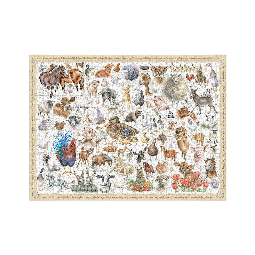 Farmyard Friends' Jigsaw Puzzle by Wrendale Designs – The Bee's Knees  British Imports
