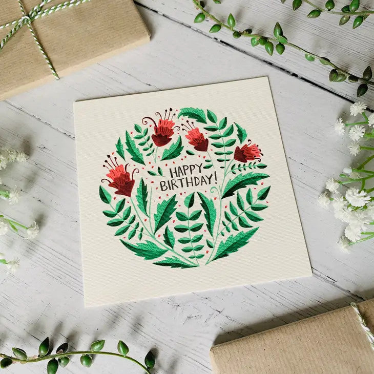 Happy Birthday! Greeting card by Becky Amelia