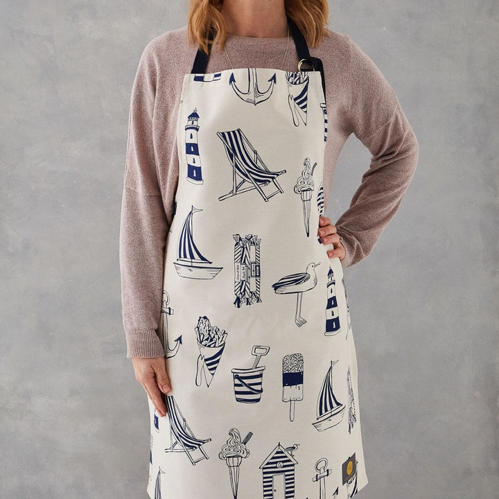 100% cotton Nautical apron from Victoria Eggs.