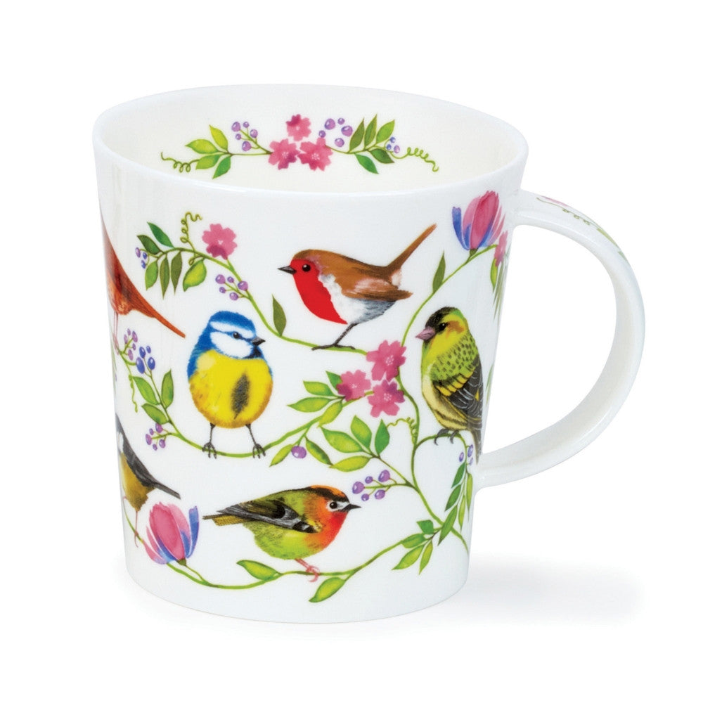 Dunoon Morning Chorus Robin bone china mug.