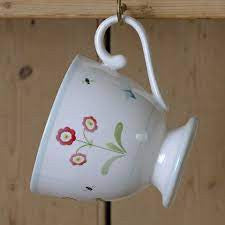 Susie Watson pottery Rose Auricula Large Mug. 