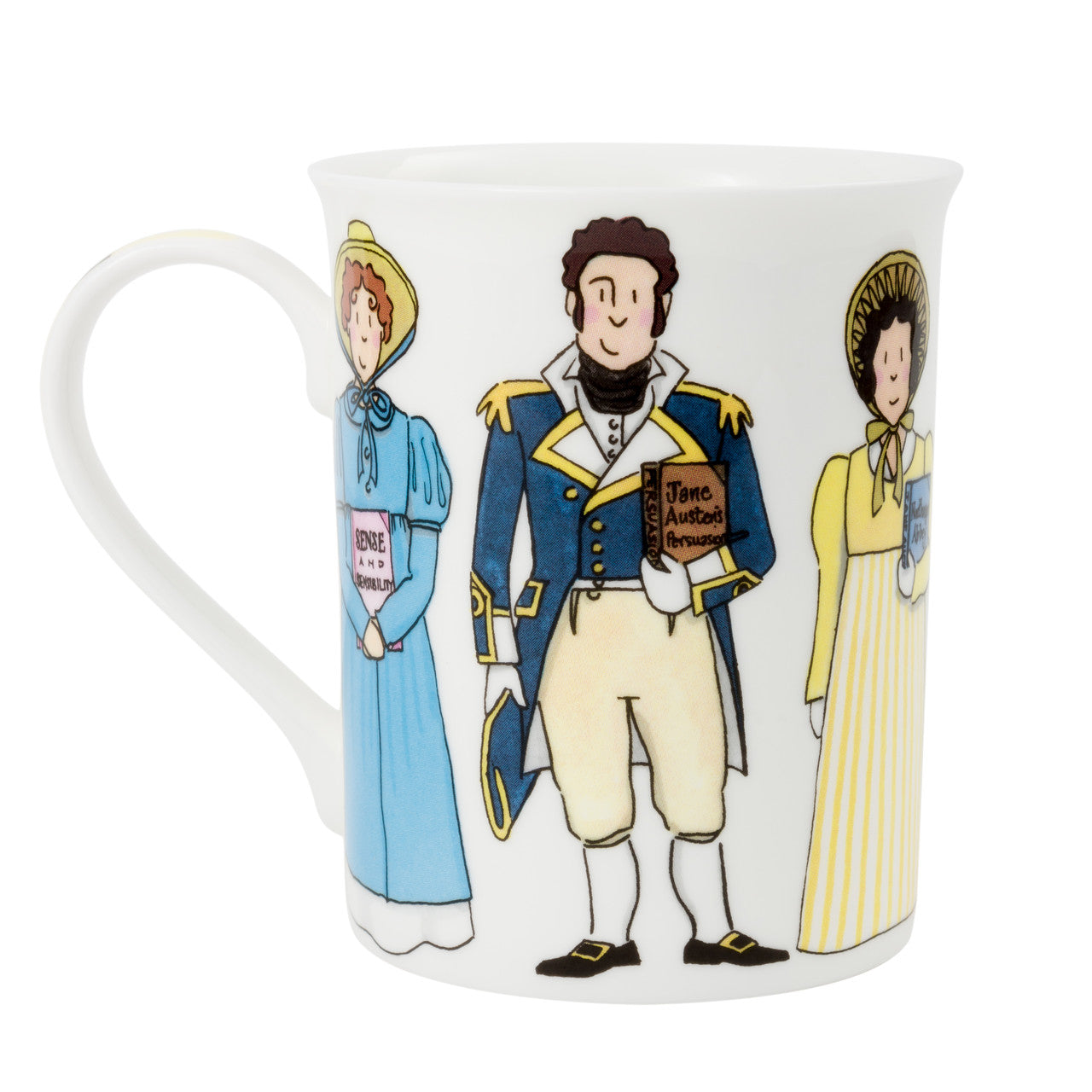 Alison Gardiner Bone China Jane Austen Characters mug boxed.