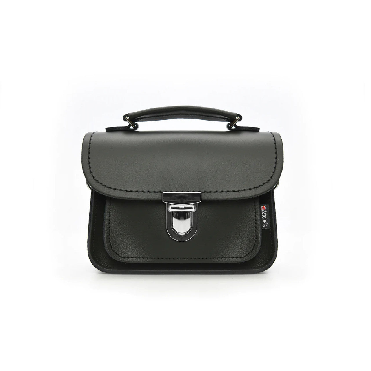 Handmade Leather Luna Ivy Green Small Handbag by Zatchels.