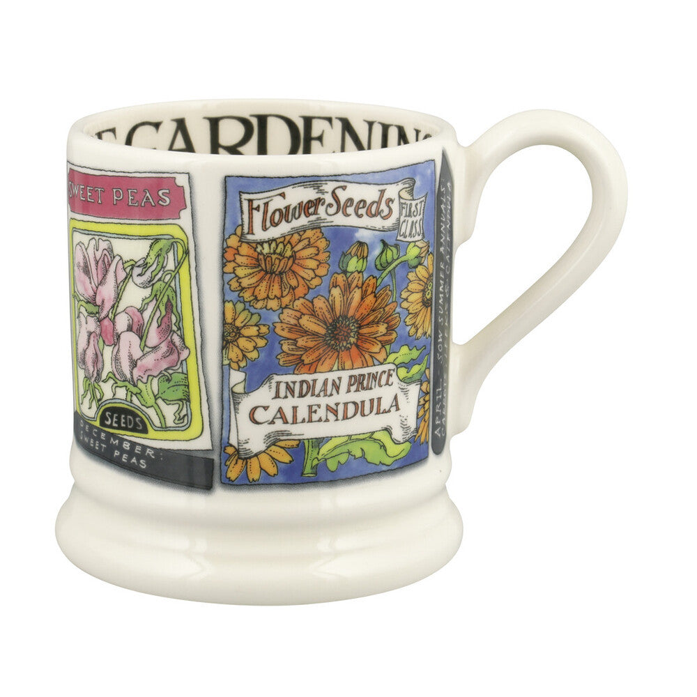 Emma Bridgewater Plant and Sow 1/2 pint hand made mug.