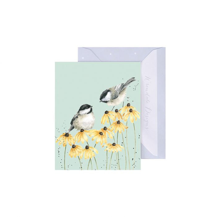 Chickadees Gift Enclosure Card by Wrendale Designs