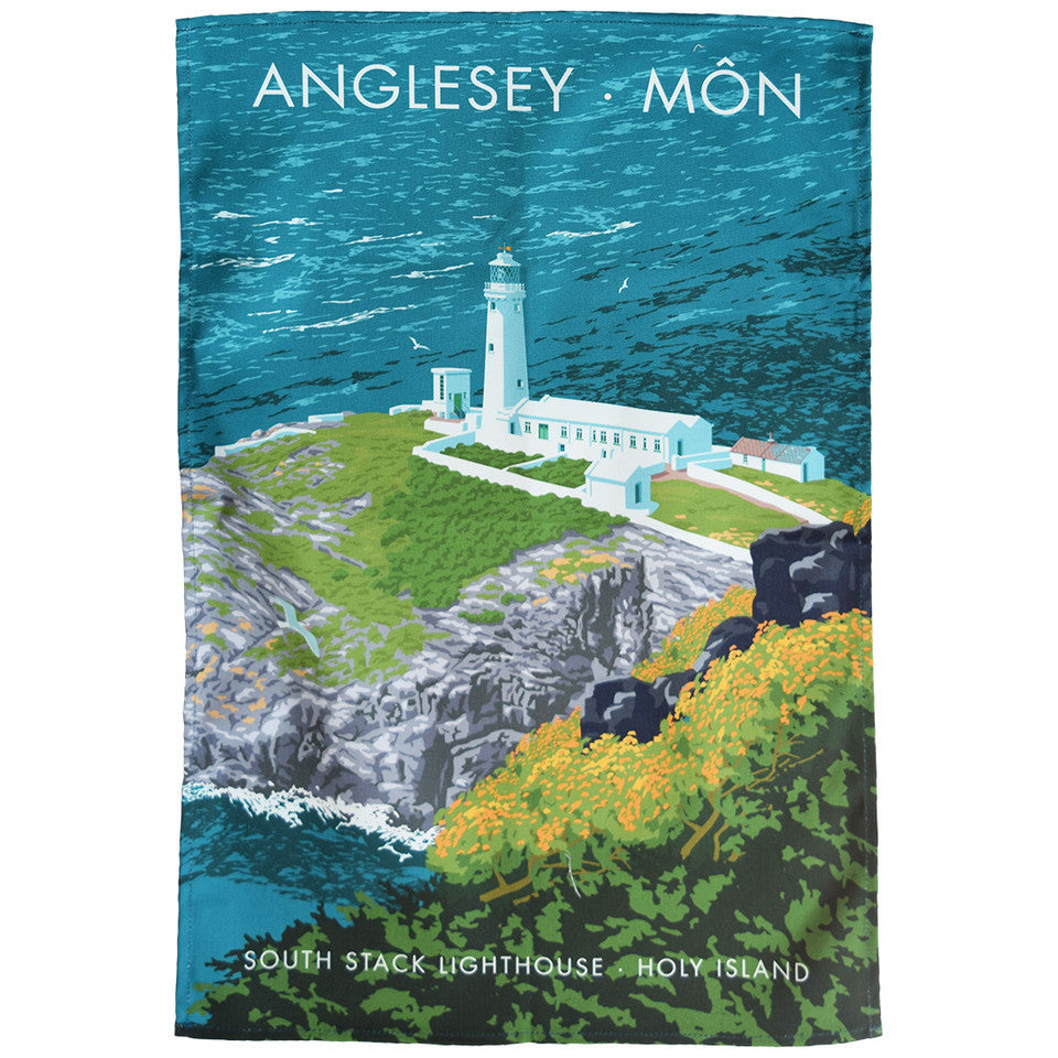 Anglesey - South Stack Lighthouse Tea Towel