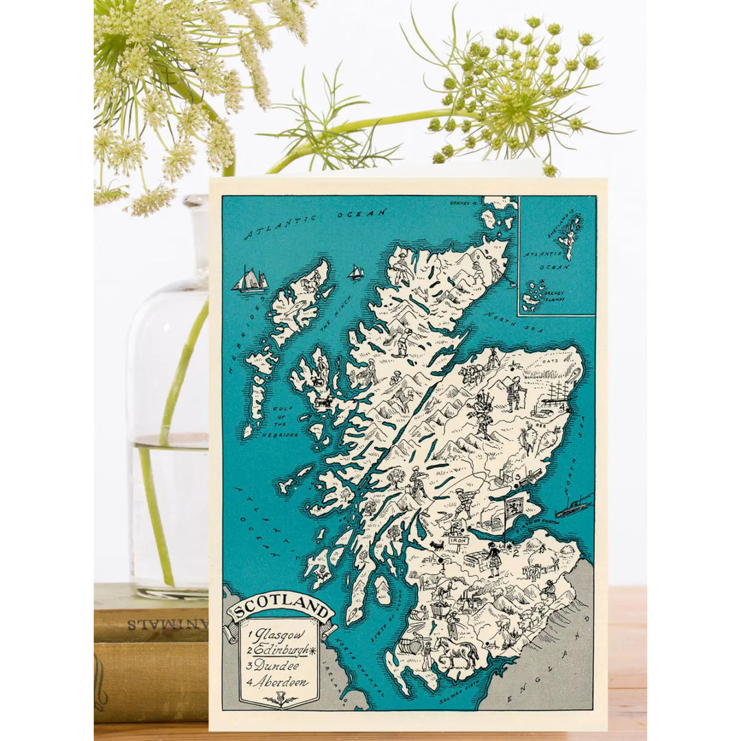 Scotland Blank Greetings Card.