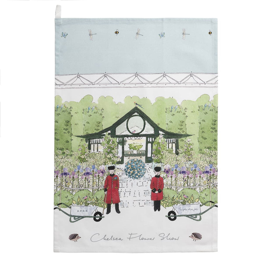 Chelsea Flower Show Tea Towel by Sophie Allport