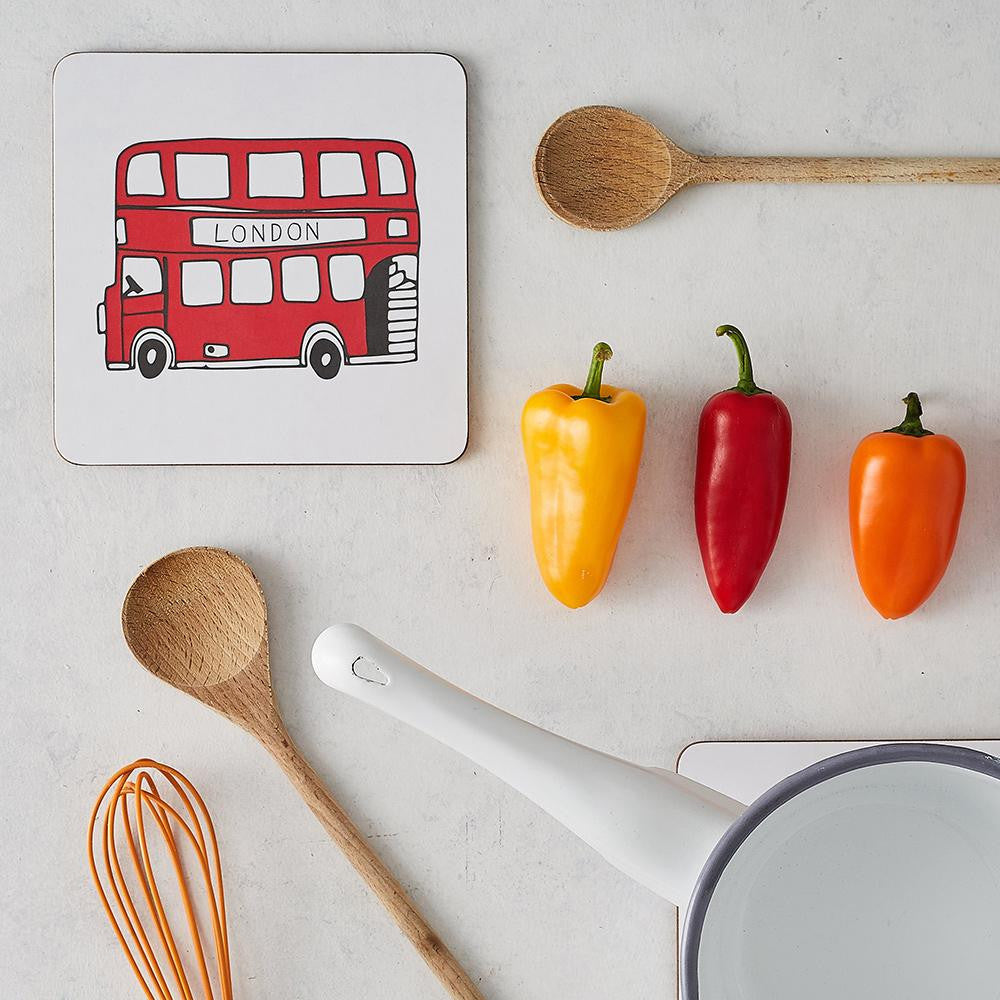 Melamine London Bus Pot Stand from Victoria Eggs.