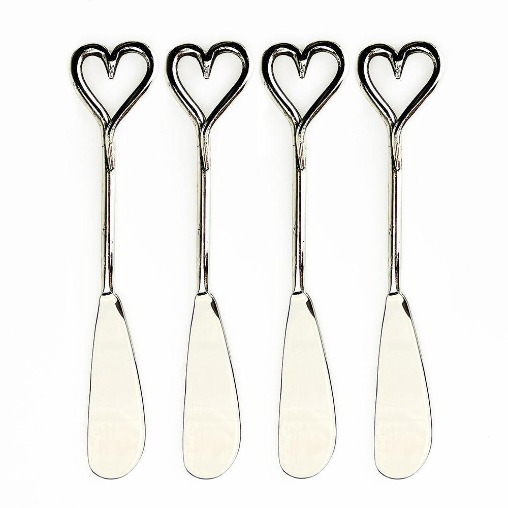Love Heart Butter Knives Set of 4.