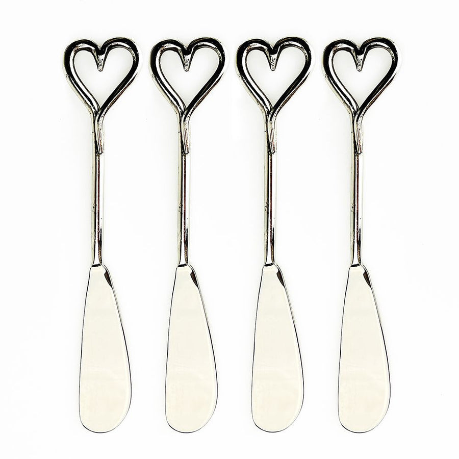 Love Heart Butter Knives Set of 4.