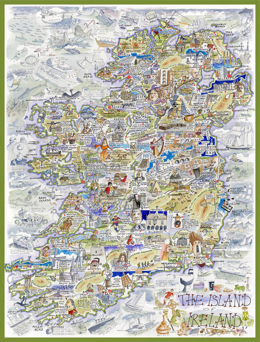 Map of Ireland 1000 Piece Jigsaw Puzzle.