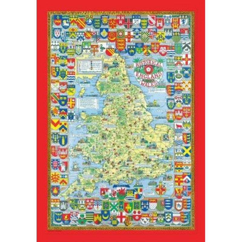 Historical Map of England and Wales Jigsaw Puzzle by JHG Puzzles.