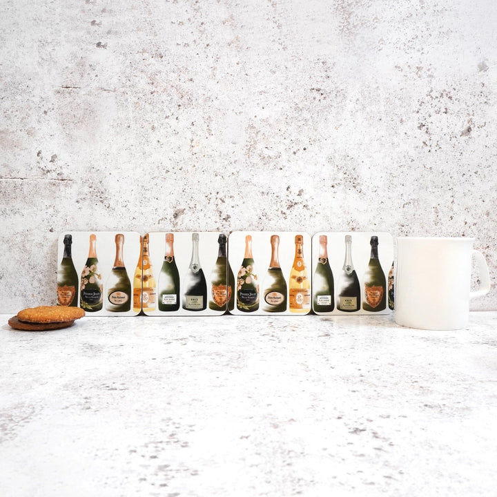 Champagne Coaster Set by Corinne Alexander