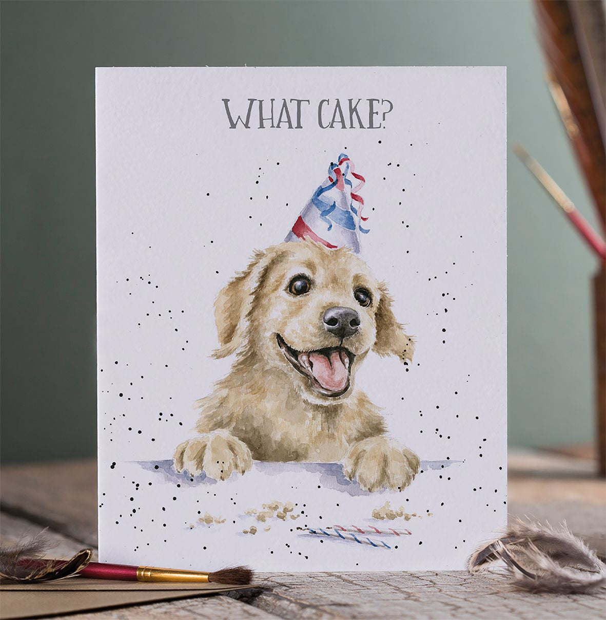 'What Cake' Birthday Greetings Card.