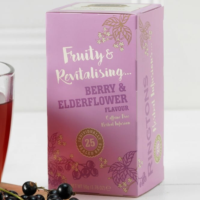 Ringtons Berry & Elderflower Infusion Teabags, 25 ct.