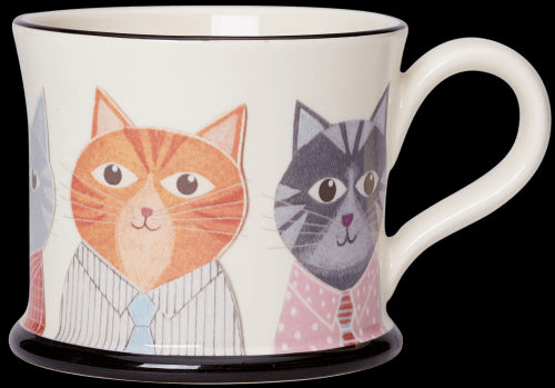 Kitten Club Mug by Moorland Pottery.
