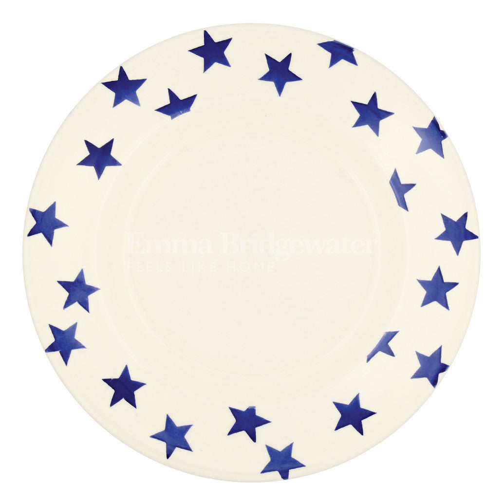 Emma Bridgewater Blue Star 10 1/2 inch plate.