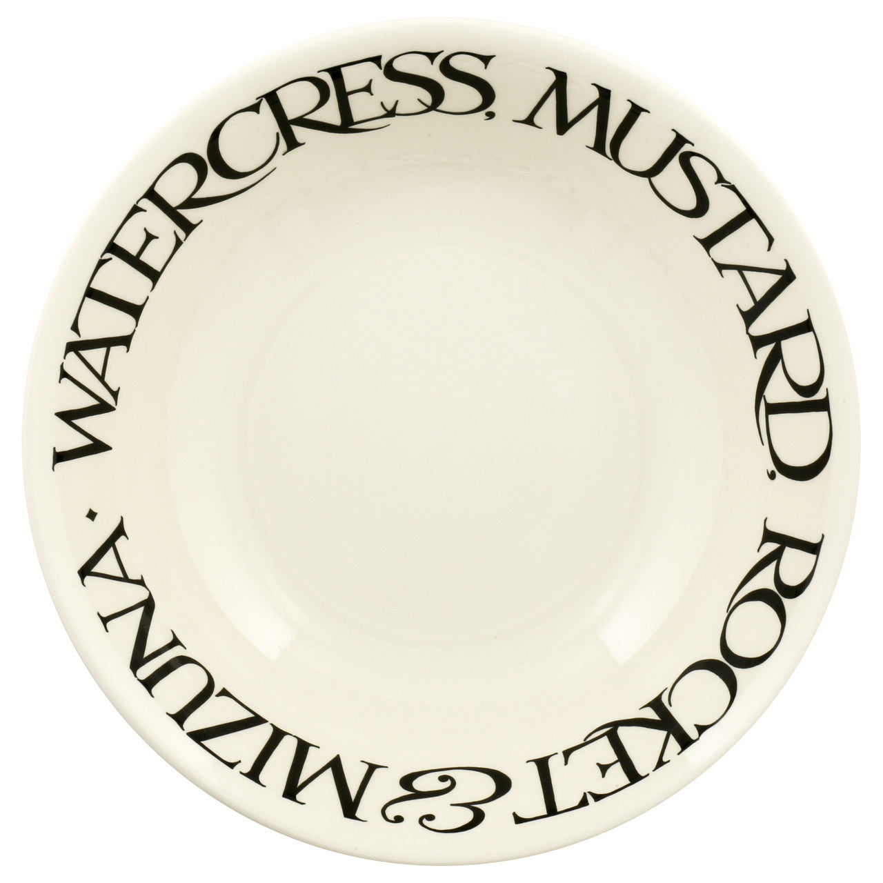 Emma Bridgewater Black Toast Mizuna Salad Large Dish