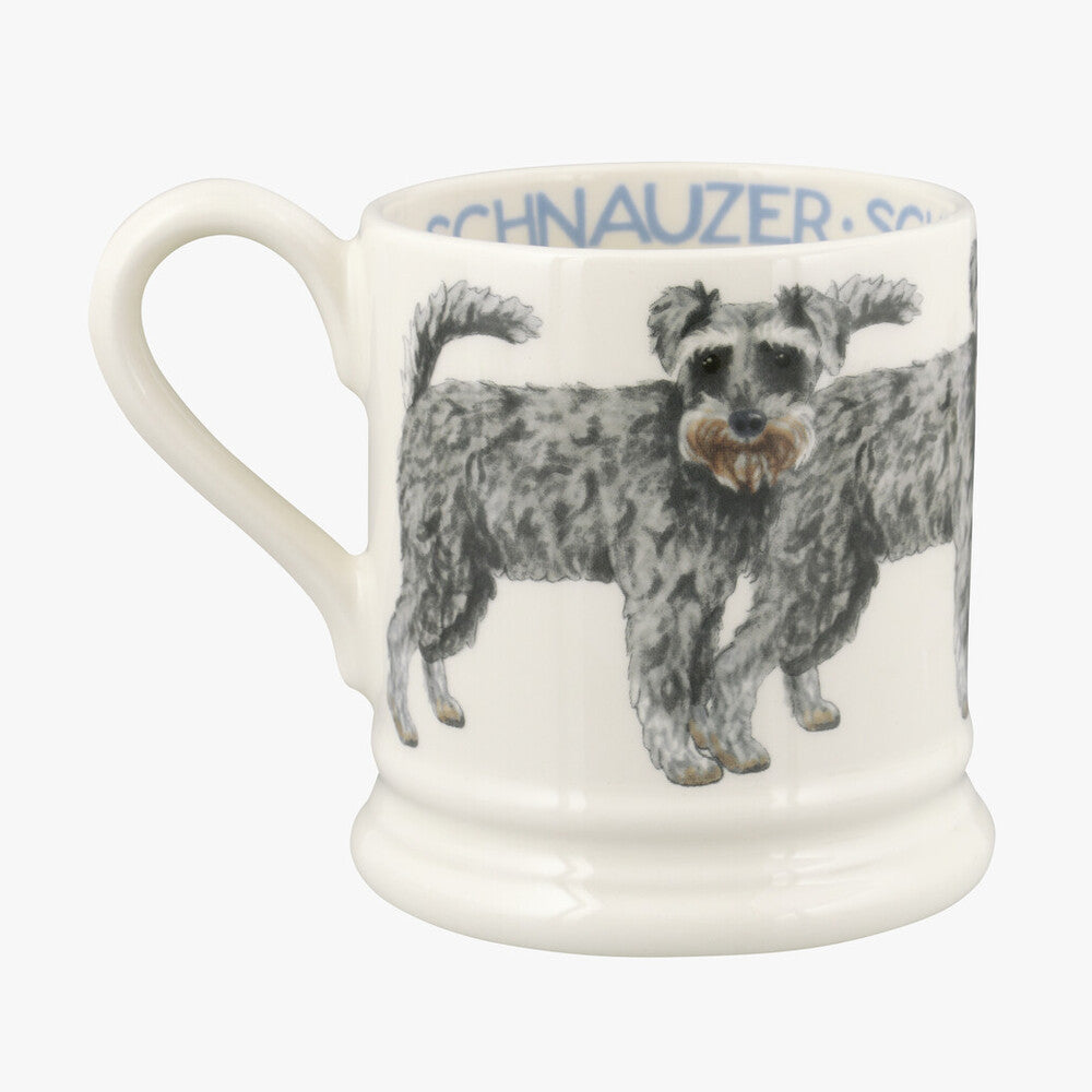 Emma Bridgewater Schnauzer Half Pint Mug. Handmade in England.