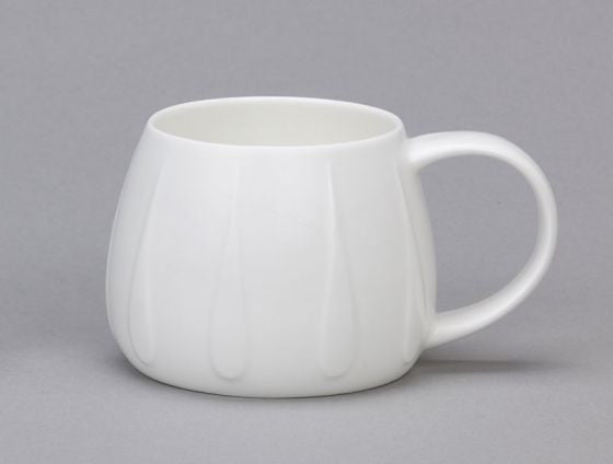 Repeat Repeat's White Bone China Tulip Jewel mug. Made in England.