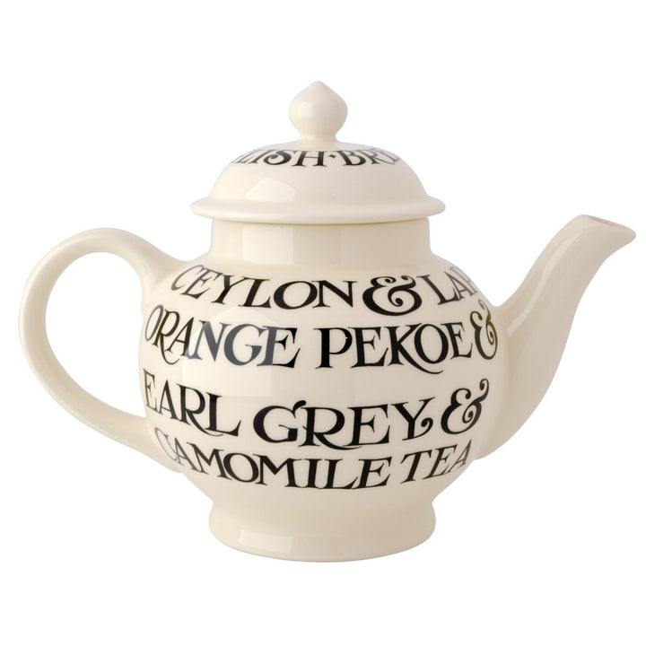 Emma Bridgewater Black Toast 4 Mug teapot boxed.
