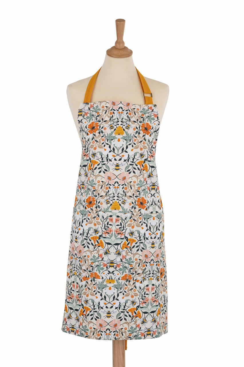 Bee Bloom Cotton Apron from Ulster Weavers.