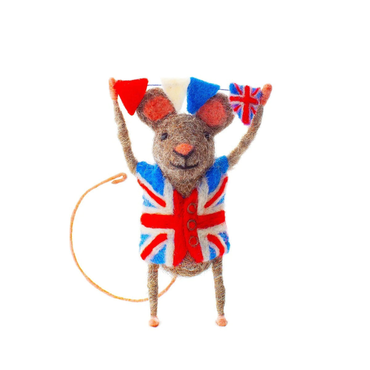 Mouse with Union Jack Bunting
