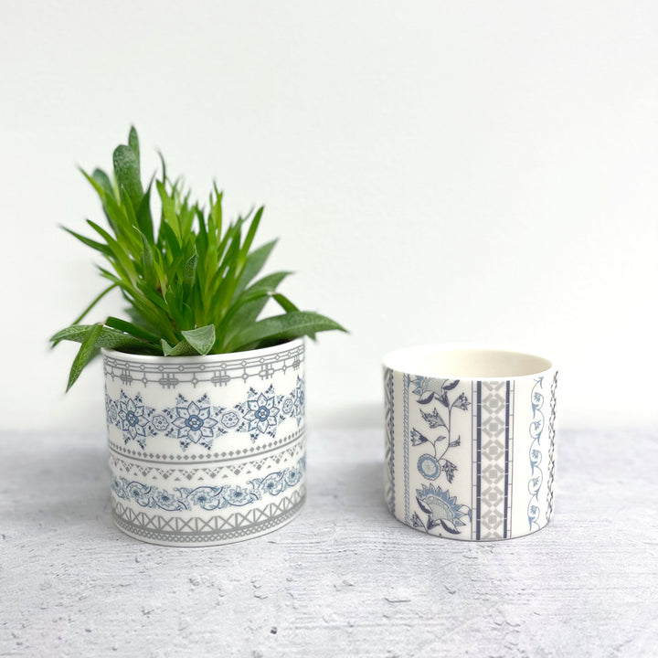 Alex Allday Safflower Ceramic Planter Pot/Tea Light Holder