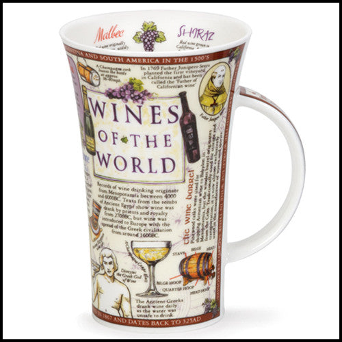 Bone china Dunoon Glencoe Wines of the World mug